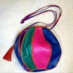 Vintage Sharif sphere multicolored shoulder bag